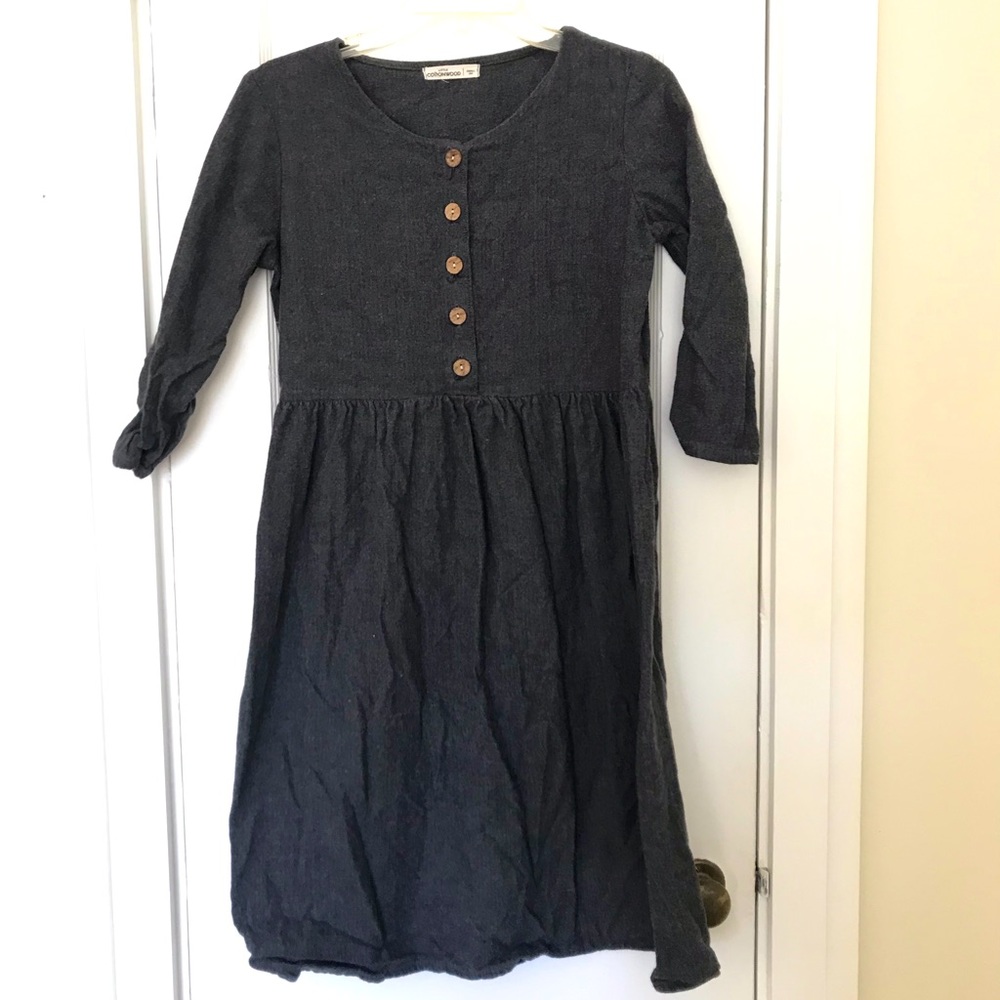 Little Cottonwood Grey Linen Dress - Small
